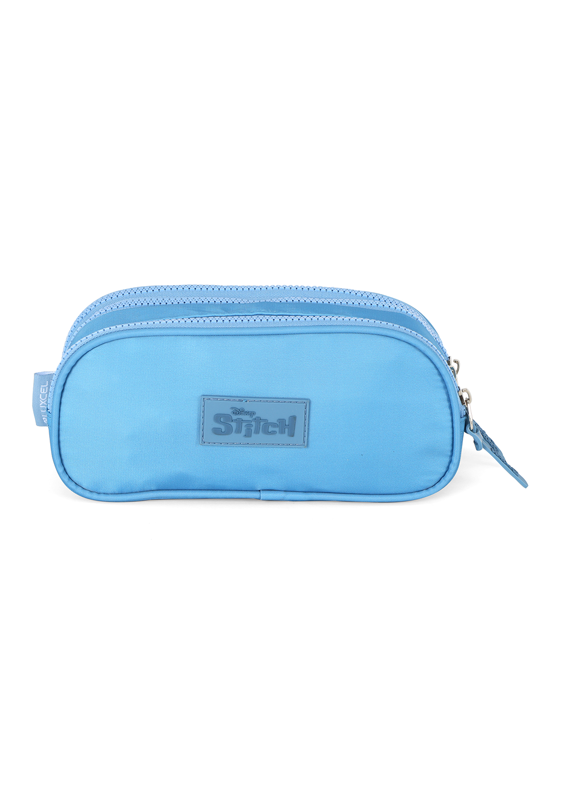Estojo Escolar Stitch Disney Luxcel Azul 3 Divisórias