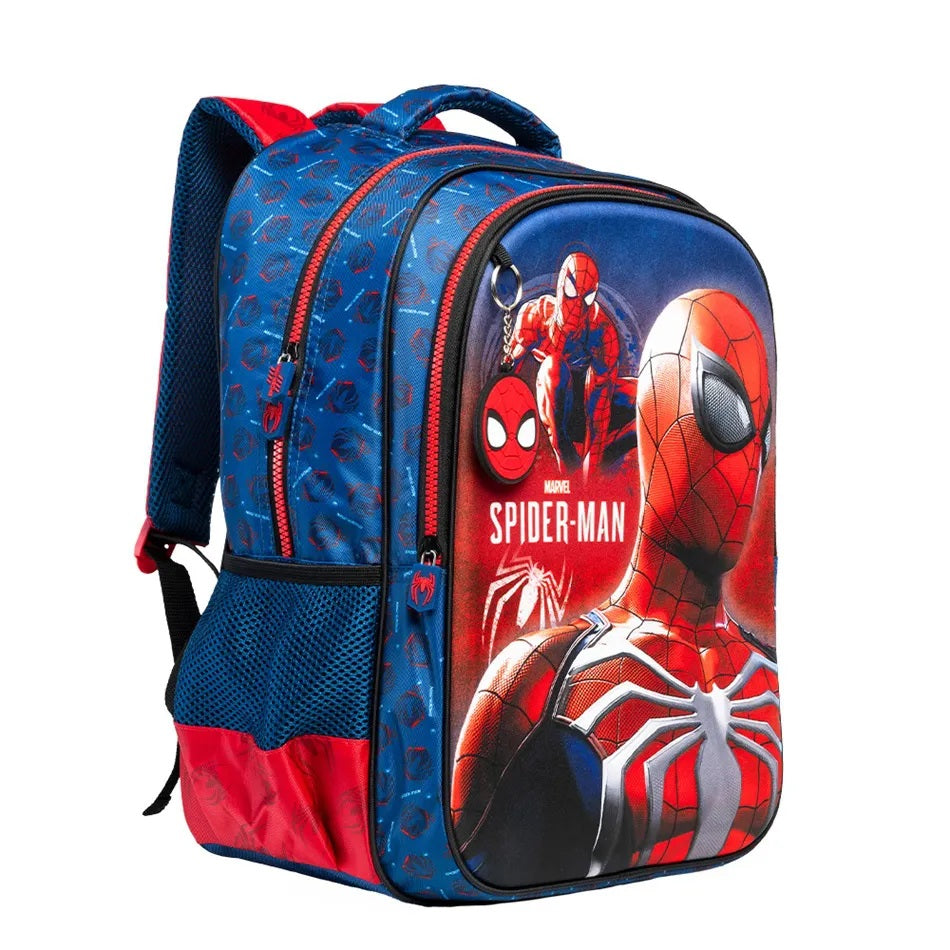 Mochila Escolar Homem-aranha Marvel 17 com Chaveiro – Para os pequenos heróis enfrentarem o dia com atitude!