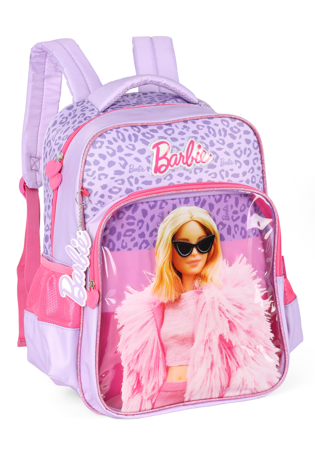 Mochila de Costas Escolar Barbie Fashion Lilás - Luxcel