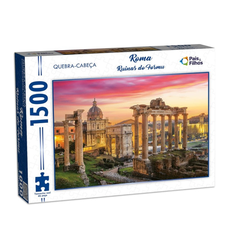 Quebra-Cabeça 1500 Peças Roma Ruinas Do Forum - Pais & Filhos