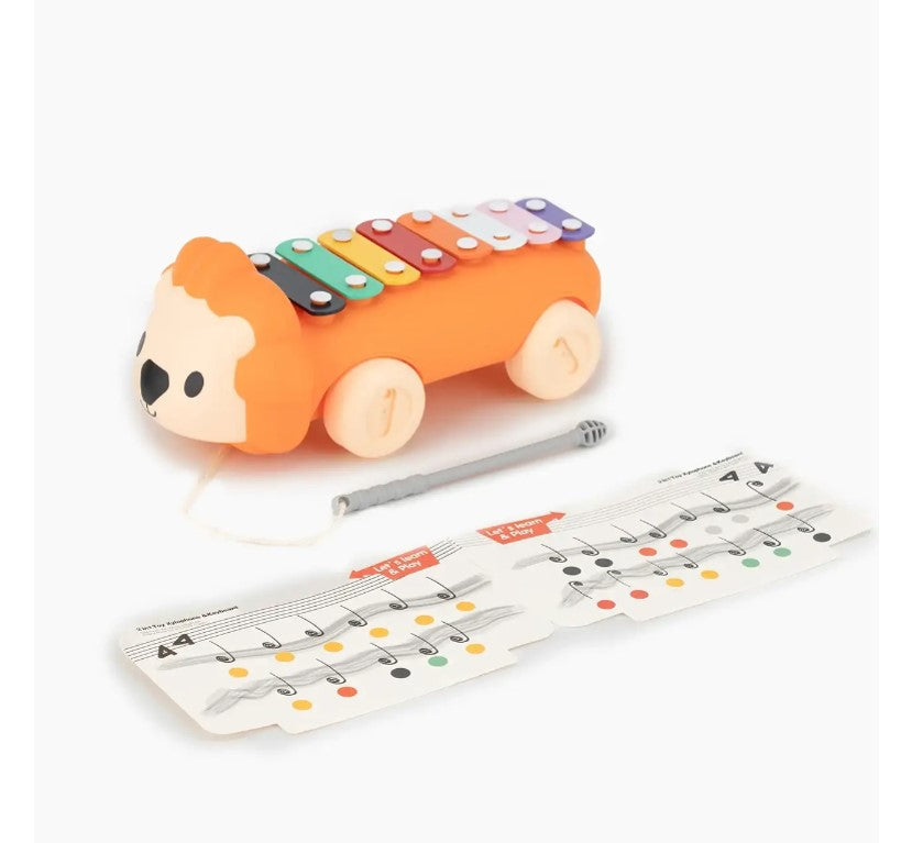 Xilofone Infantil Leãozinho Amiguinhos da Selva