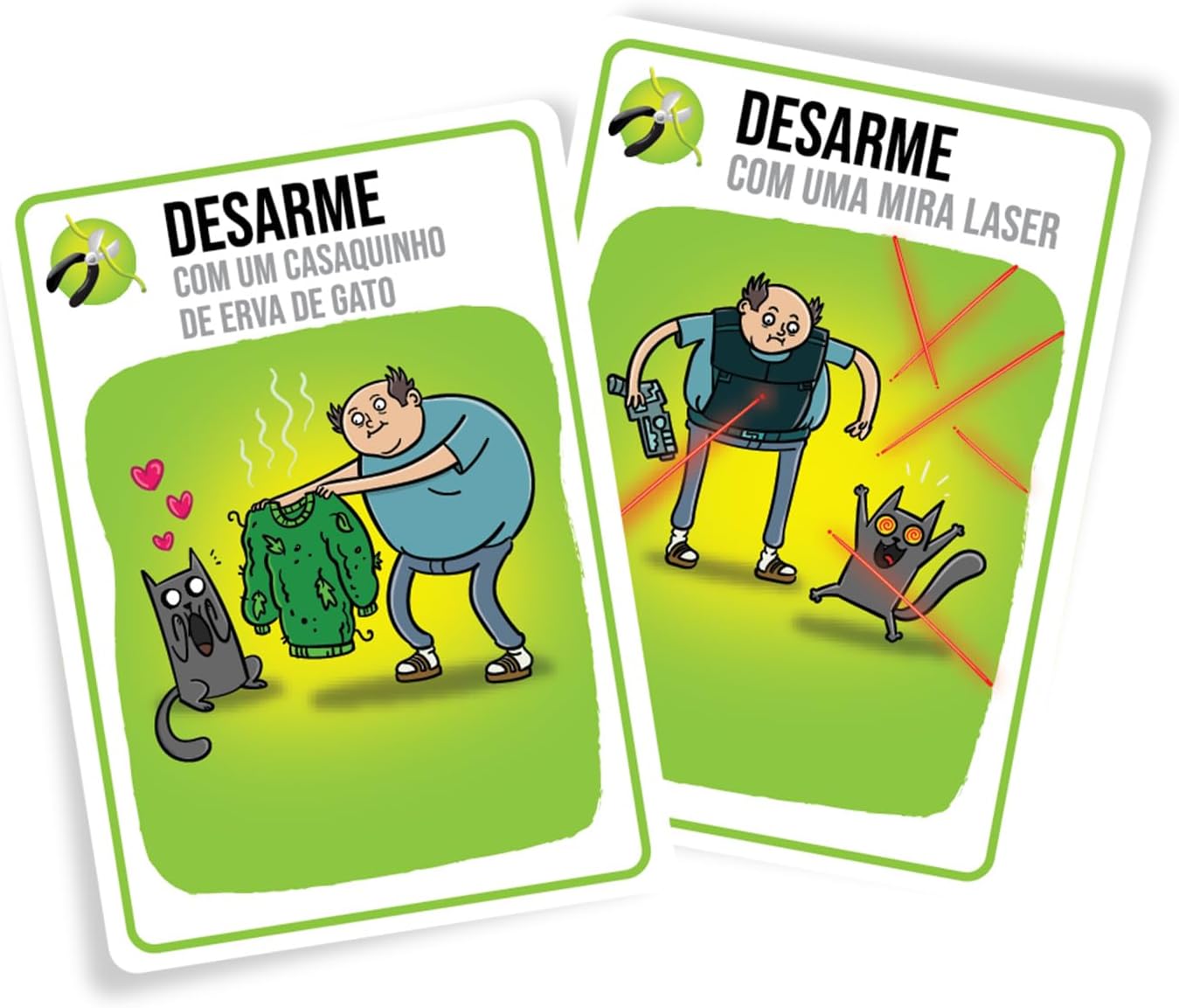 Jogo de Cartas Exploding Kittens Bem vs Mal - Galápagos