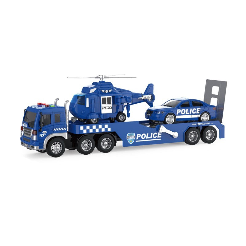 Caminhão Cegonha Policial com Som e Luzes 1:16 - Brink Center