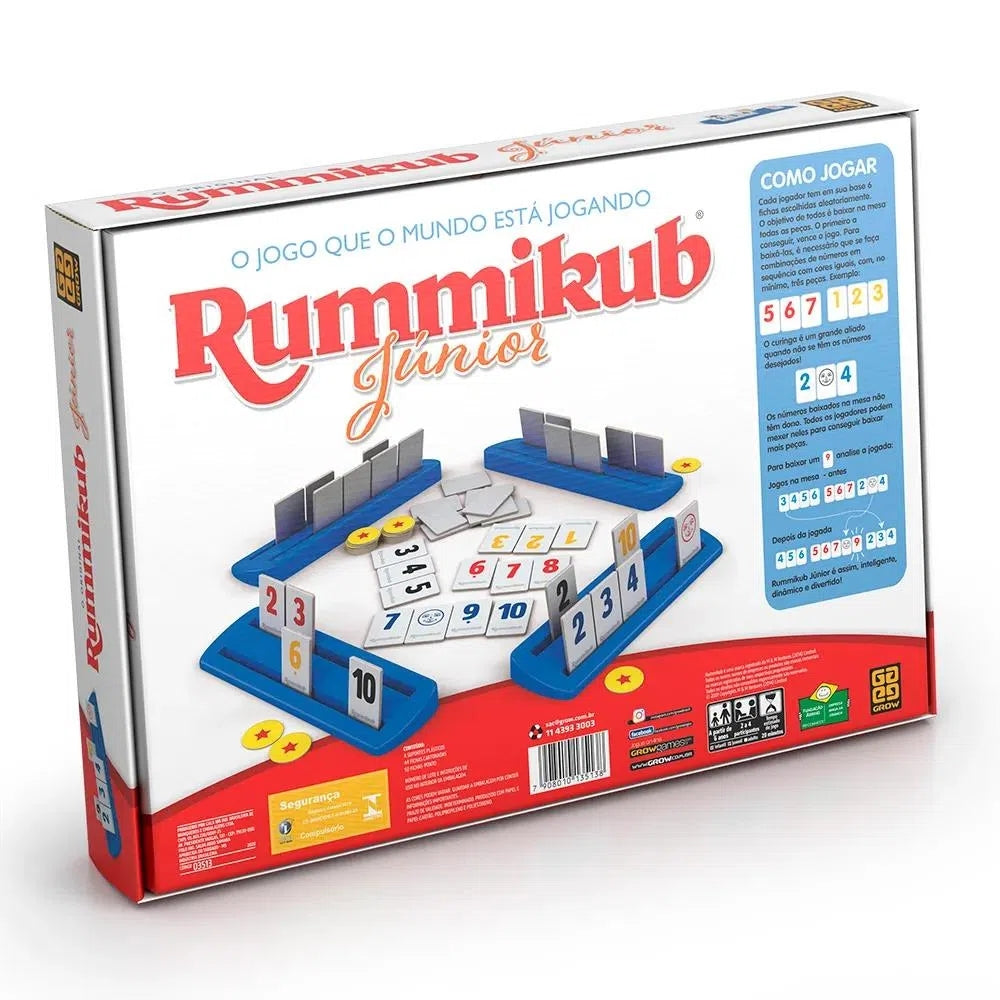 Jogo De Mesa Rummikub Júnior Grow
