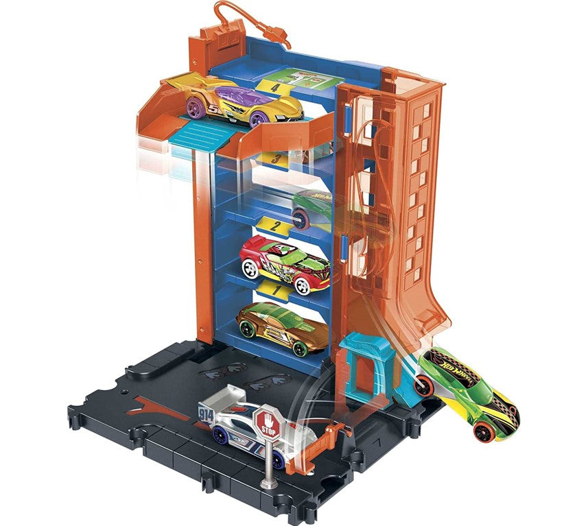 Pista Hot Wheels - Estacionamento No Centro Da Cidade