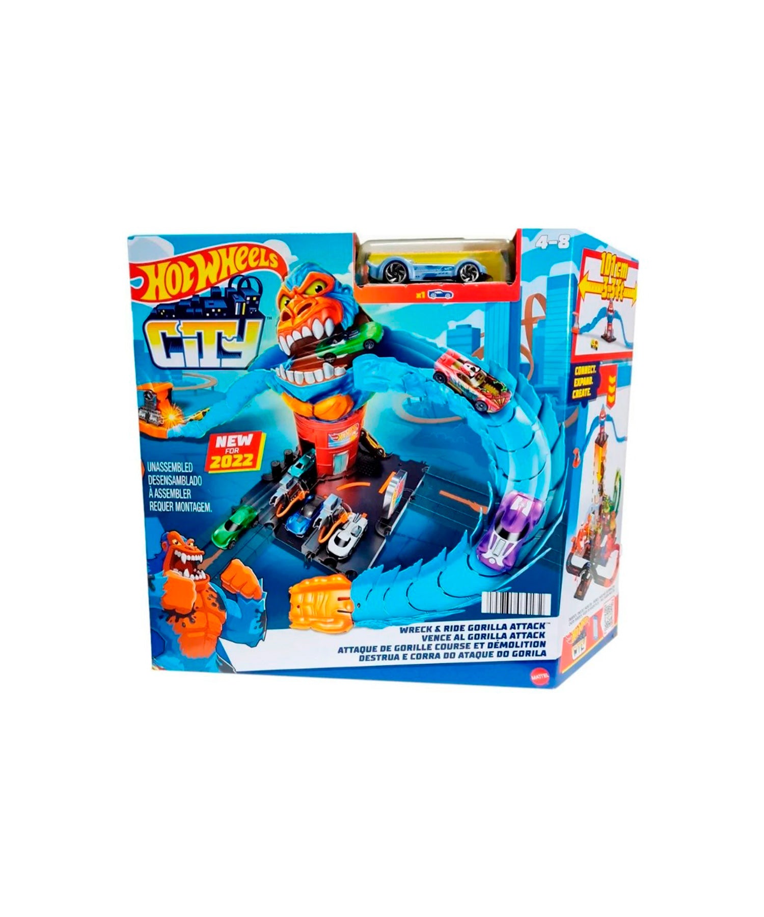 Pista Hot Wheels City Nemesis - Ataque do Gorila