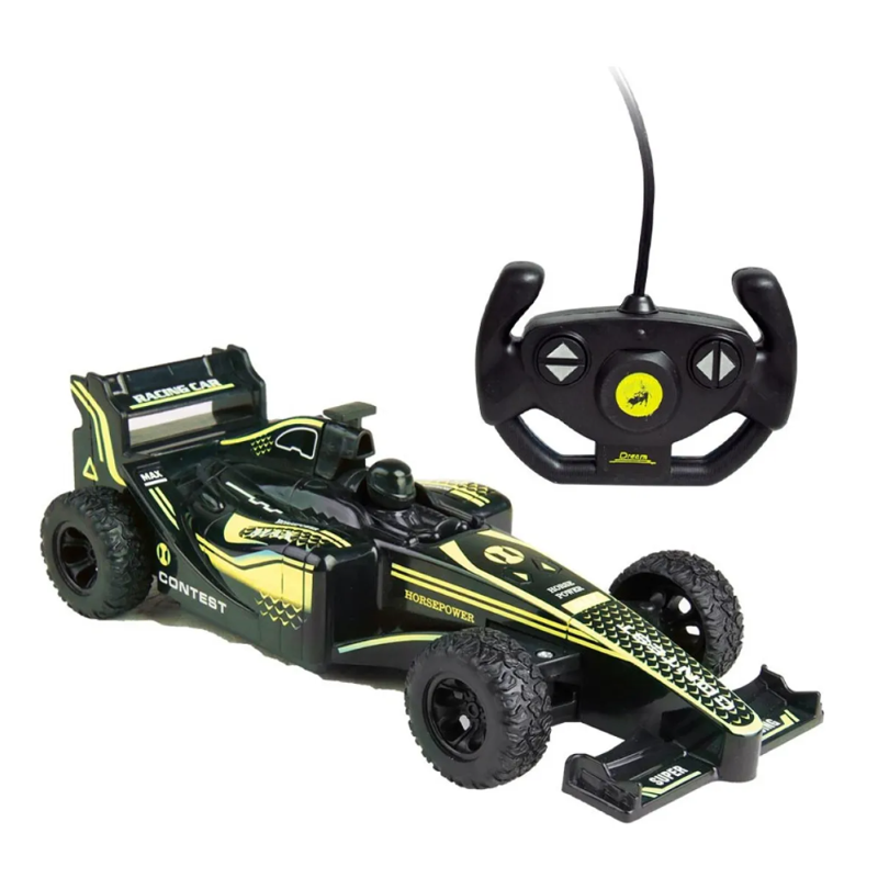 Carrinho R/C Racing Recarregável com 4 Funções - DM Toys