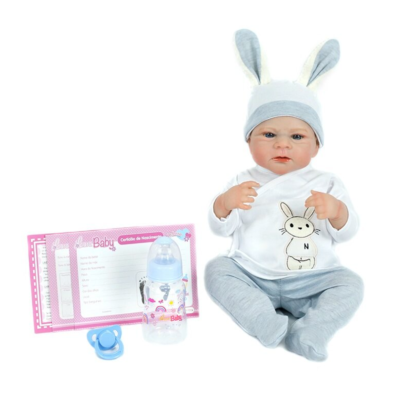 Boneca Bebê Reborn Laura Baby Luke - Shiny Toys