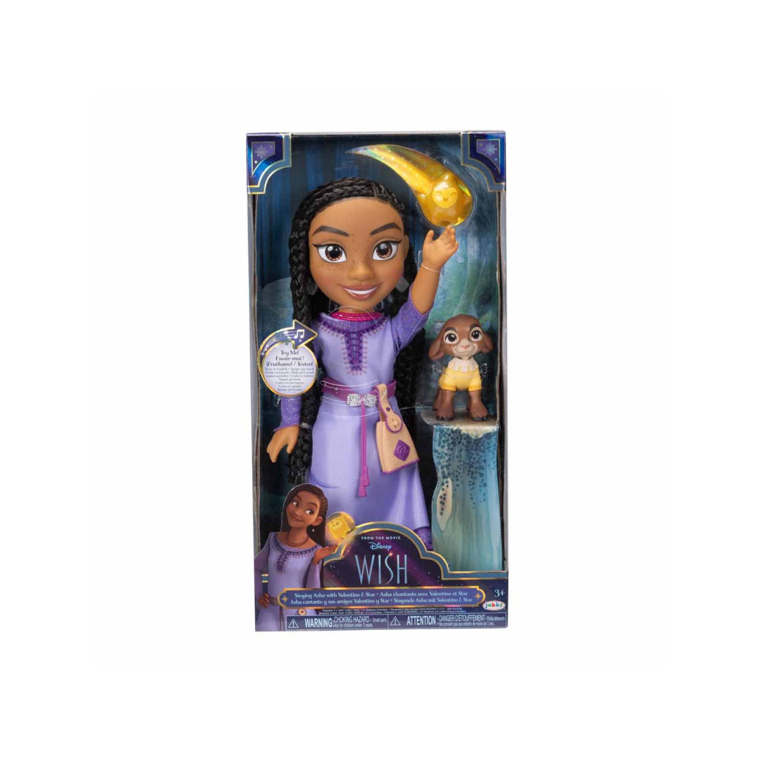 Boneca Musical Asha 35cm com 2 Figuras - Wish