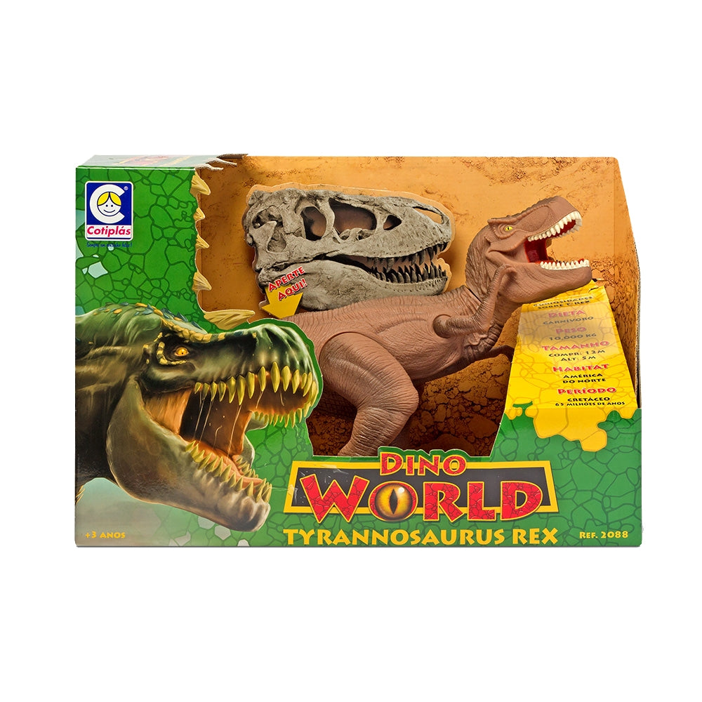 Dinossauro Dino World Tyranossauro Rex - Cotiplás 2088