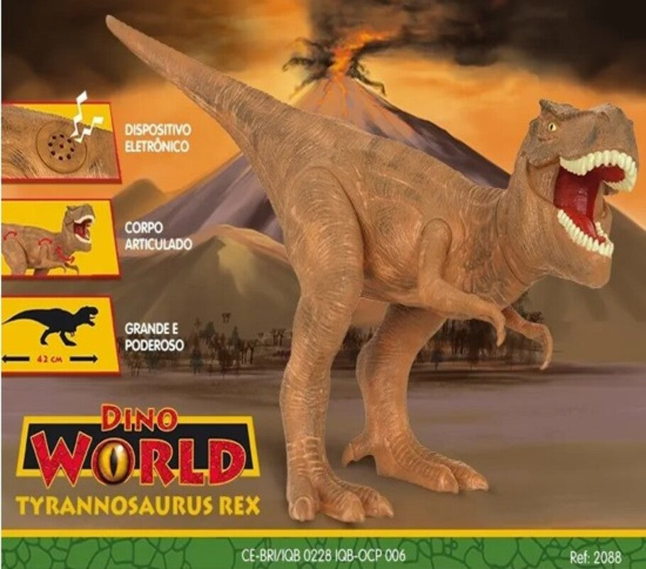 Dinossauro Dino World Tyranossauro Rex - Cotiplás 2088