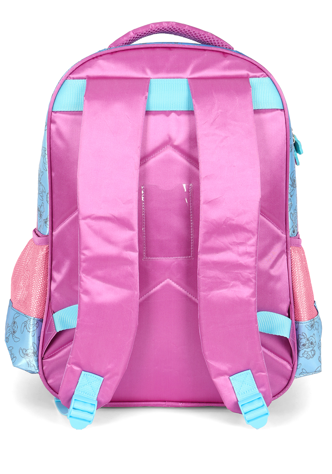 Mochila de Costas G Stitch Pelúcia & Glitter PINK Luxcel - Brilho e Fofura Disney!