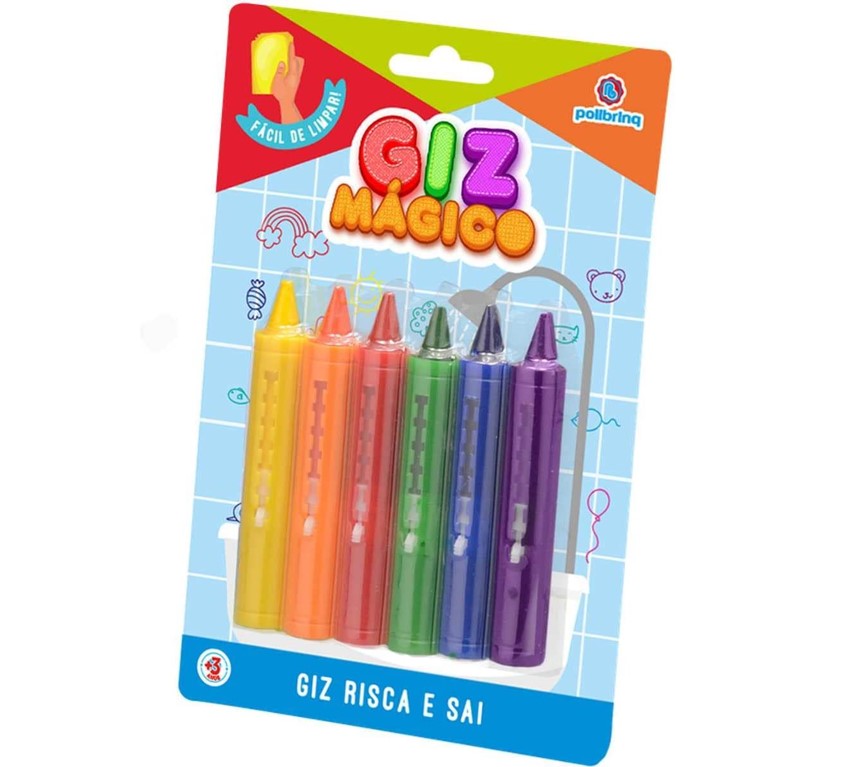 Brinquedo Educativo Giz Mágico - Polibrinq