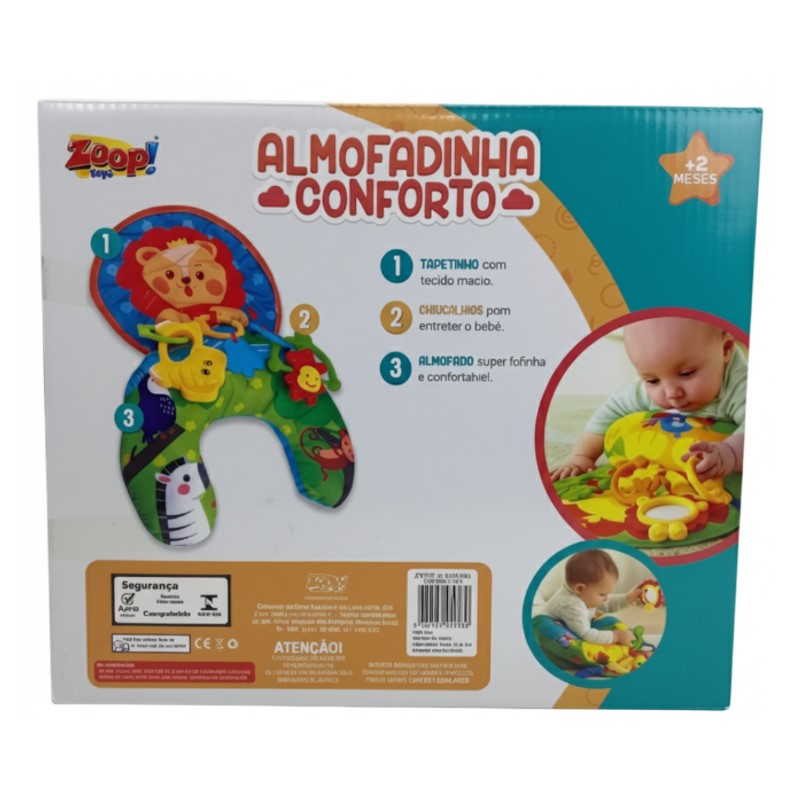 Almofadinha de Atividades Bebê Conforto Leão - ZOOP TOYS