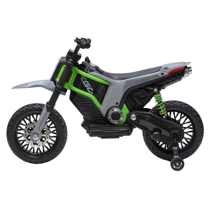 Moto Elétrica ZS Infantil 12V Verde com rodinhas  - Zippy