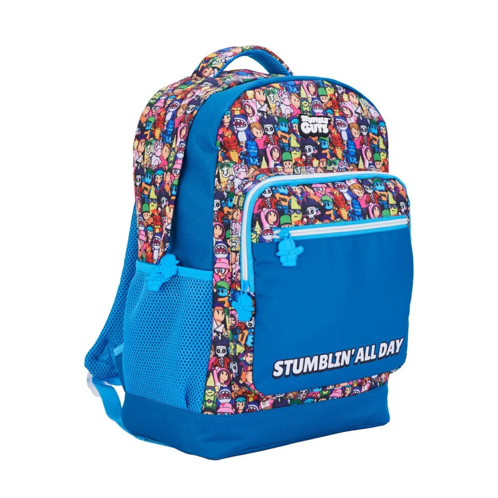 Kit 3 Peças Stumble Guys Oficial Xeryus | Mochila G Costas + Lancheira Térmica + Estojo | STUMBLIN' ALL DAY