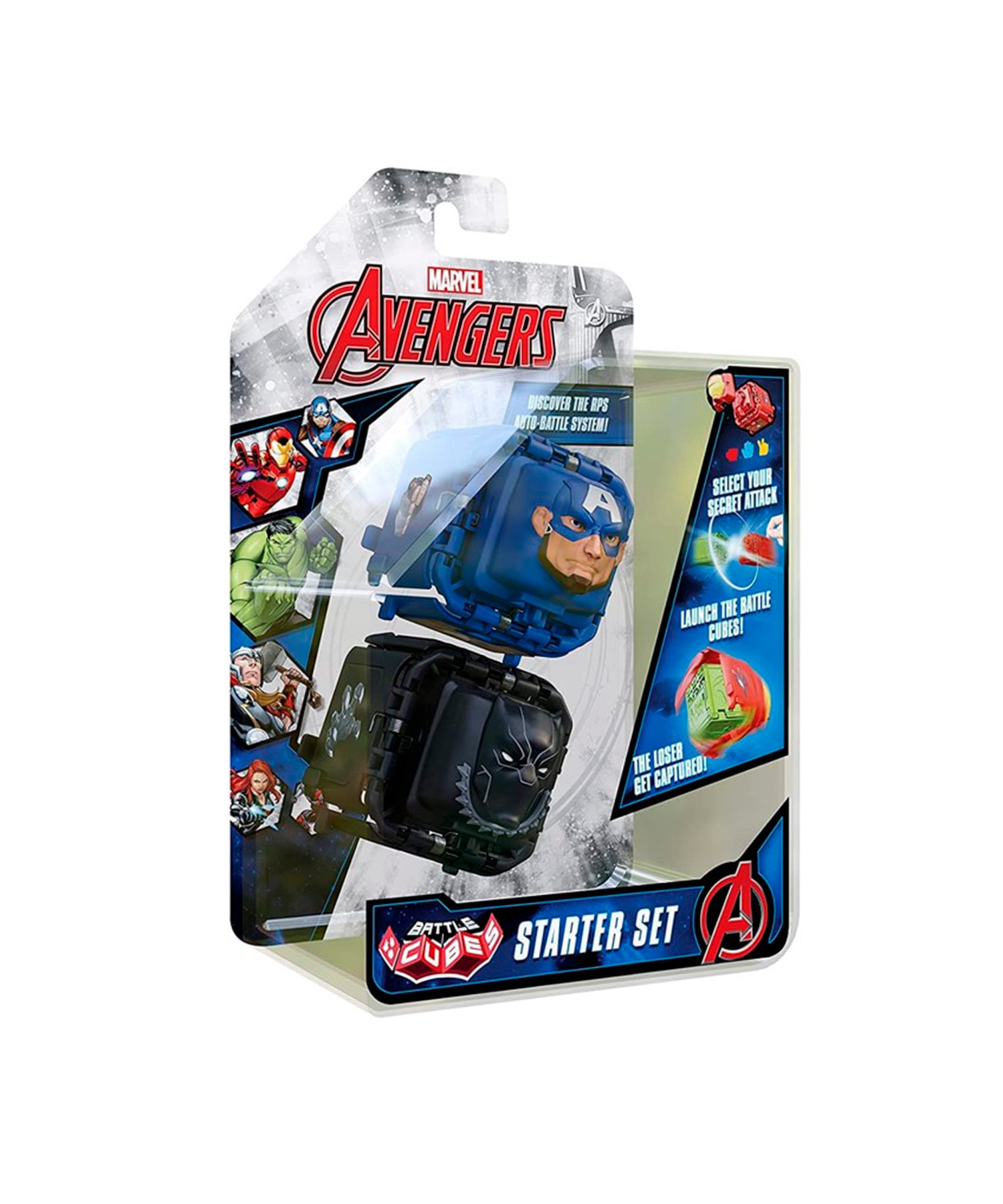 Battle Cubes Avengers Capitão América X Pantera Negra