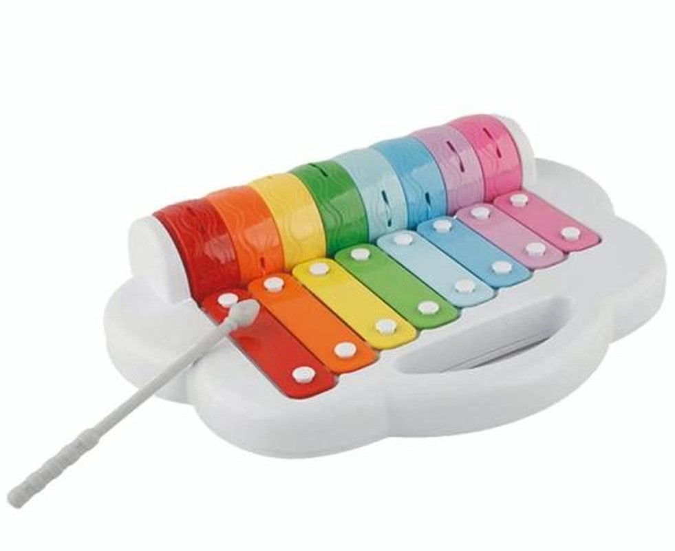 Piano Xilofone Infantil 2x1 Arco-Íris - Zippy Toys
