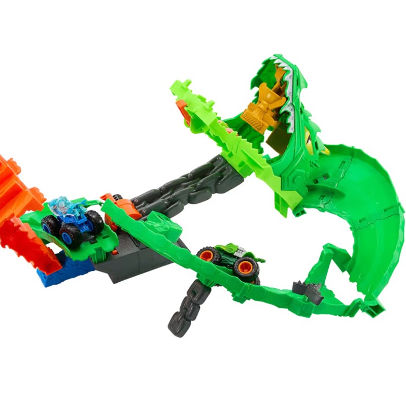 Pista Hot Wheels Monster Trucks Destruicao do Dragao - Mattel