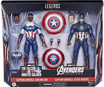 Marvel Legends Pack Duplo Steve Rogers E Sam Wilson F5880 - Hasbro