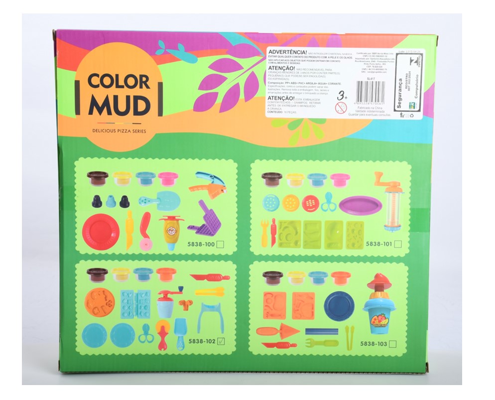 Conjunto Massinha de Modelar Color Mud Pizza Series