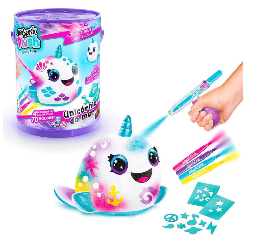 Pelúcia para Pintar Airbrush na Lata - Fun F1106