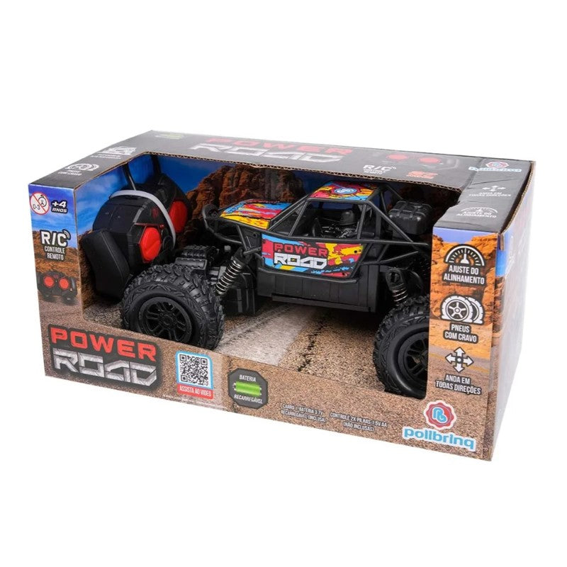 Carrinho Controle Remoto Power Road 4x4 - POLIBRINQ