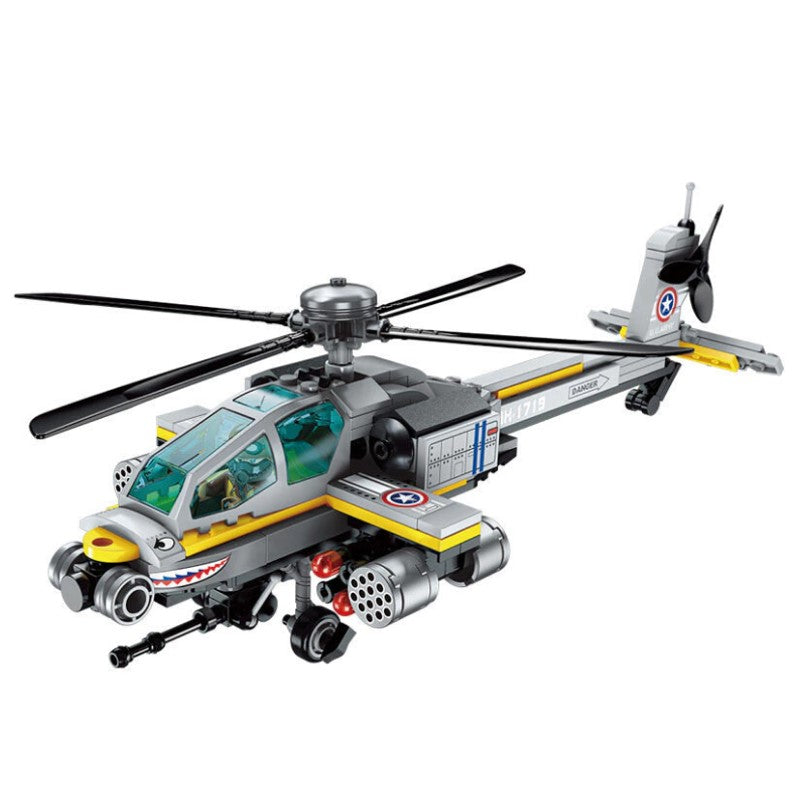 Blocos de Montar Combat Zones Helicóptero Apache - KEEPPLAY