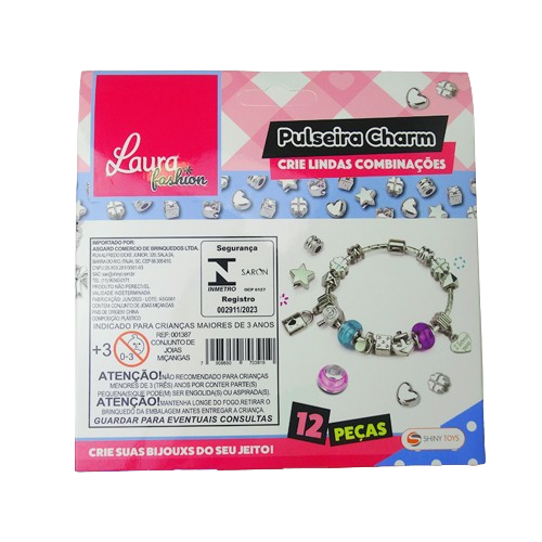 Kit Pulseira Charm Infantil Laura Fashion - Shiny Toys