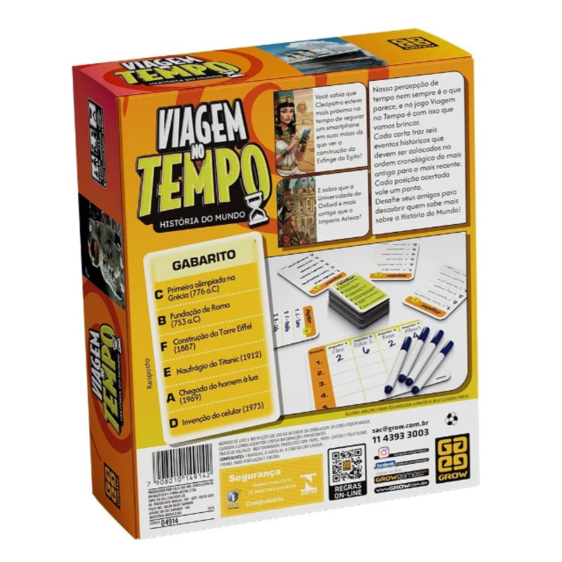 Jogo Viagem No Tempo - Grow