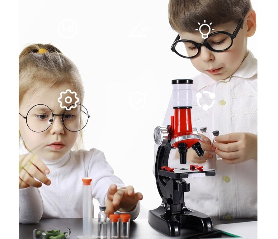 Microscópio Óptico Infantil - Vermelho