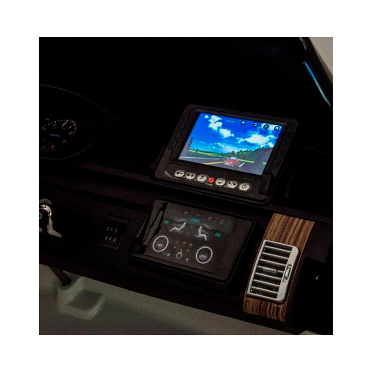 Carro Elétrico Land Rover Branco 24V Controle Remoto