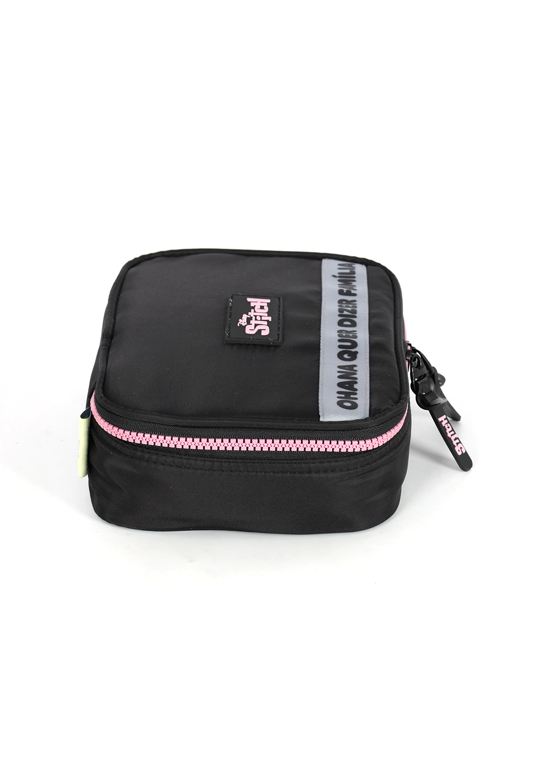 Estojo Box Organizador Stitch Disney Luxcel Preto e Pink Ohana