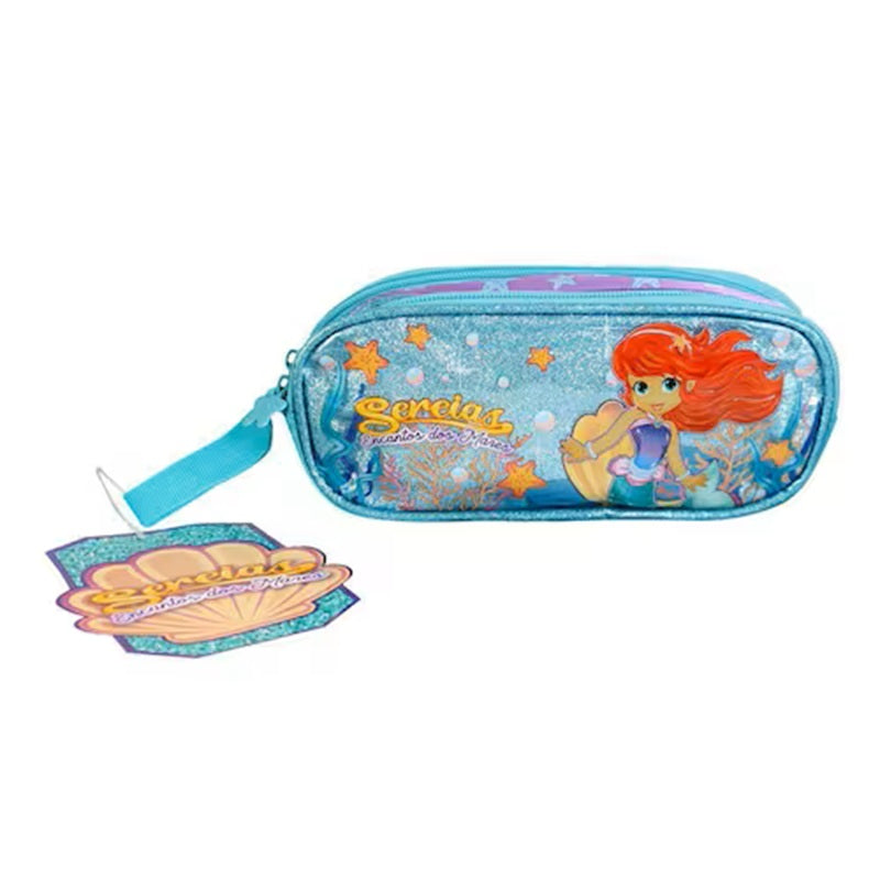 Estojo Escolar Infantil Sereia Encanto Dos Mares - Clio