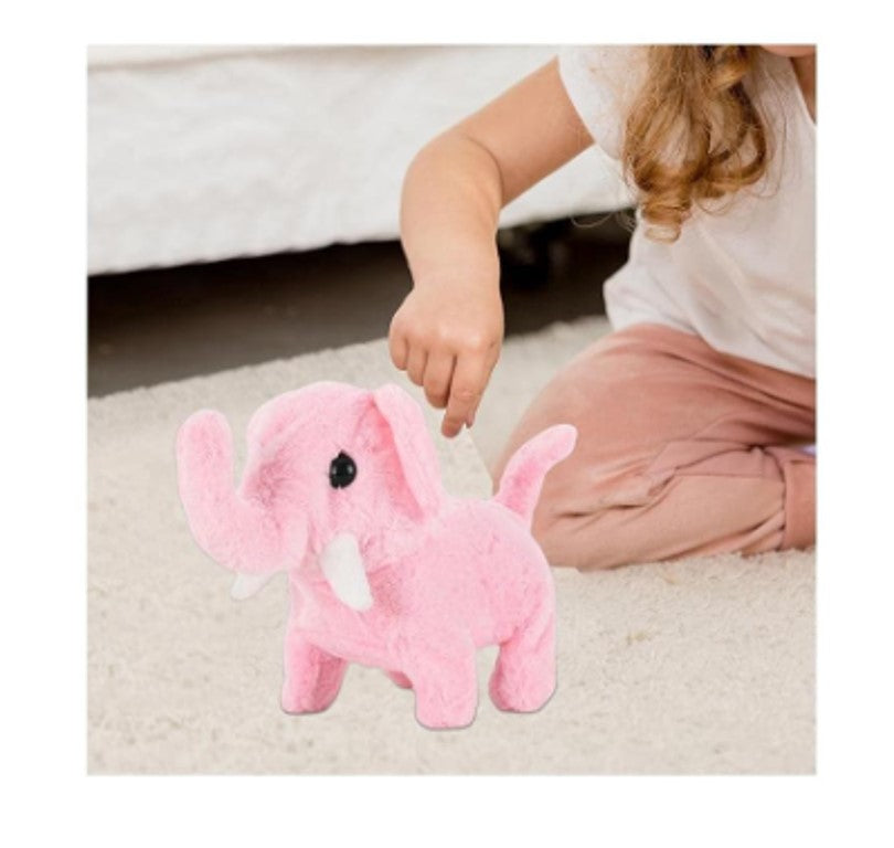 Pelúcia Elefante Baby Com Som Little Pets - Shiny Toys