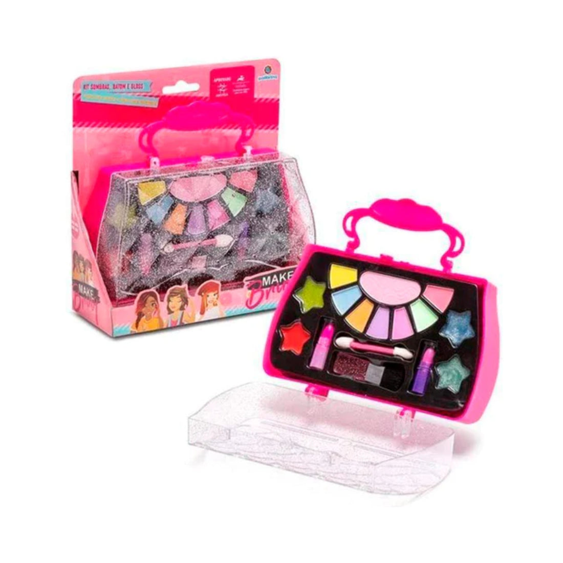 Kit Maquiagem Infantil com Bolsa Maleta