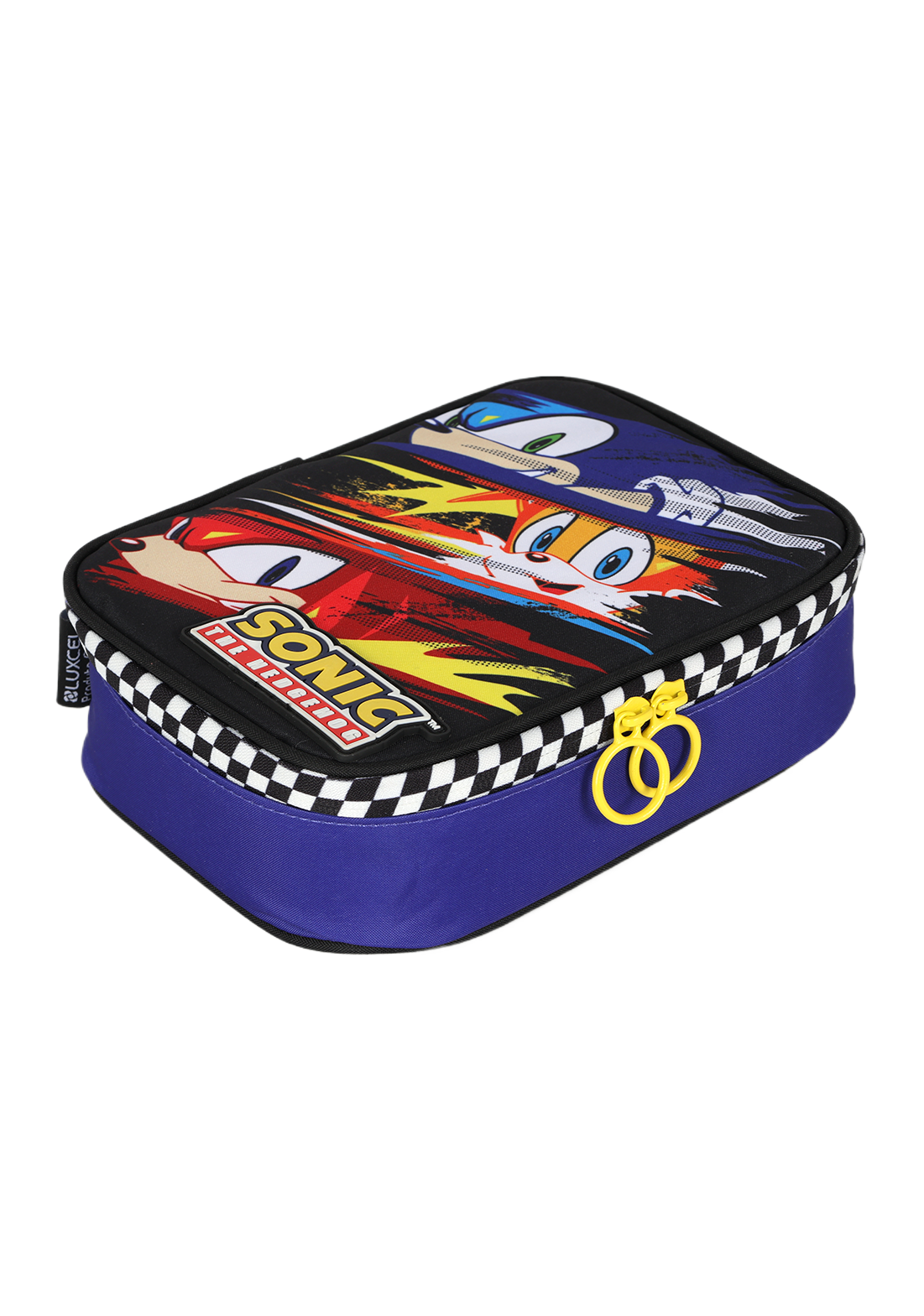 Kit Escolar Mochila Lancheira Estojo Sonic The Hedgehog Oficial Luxcel