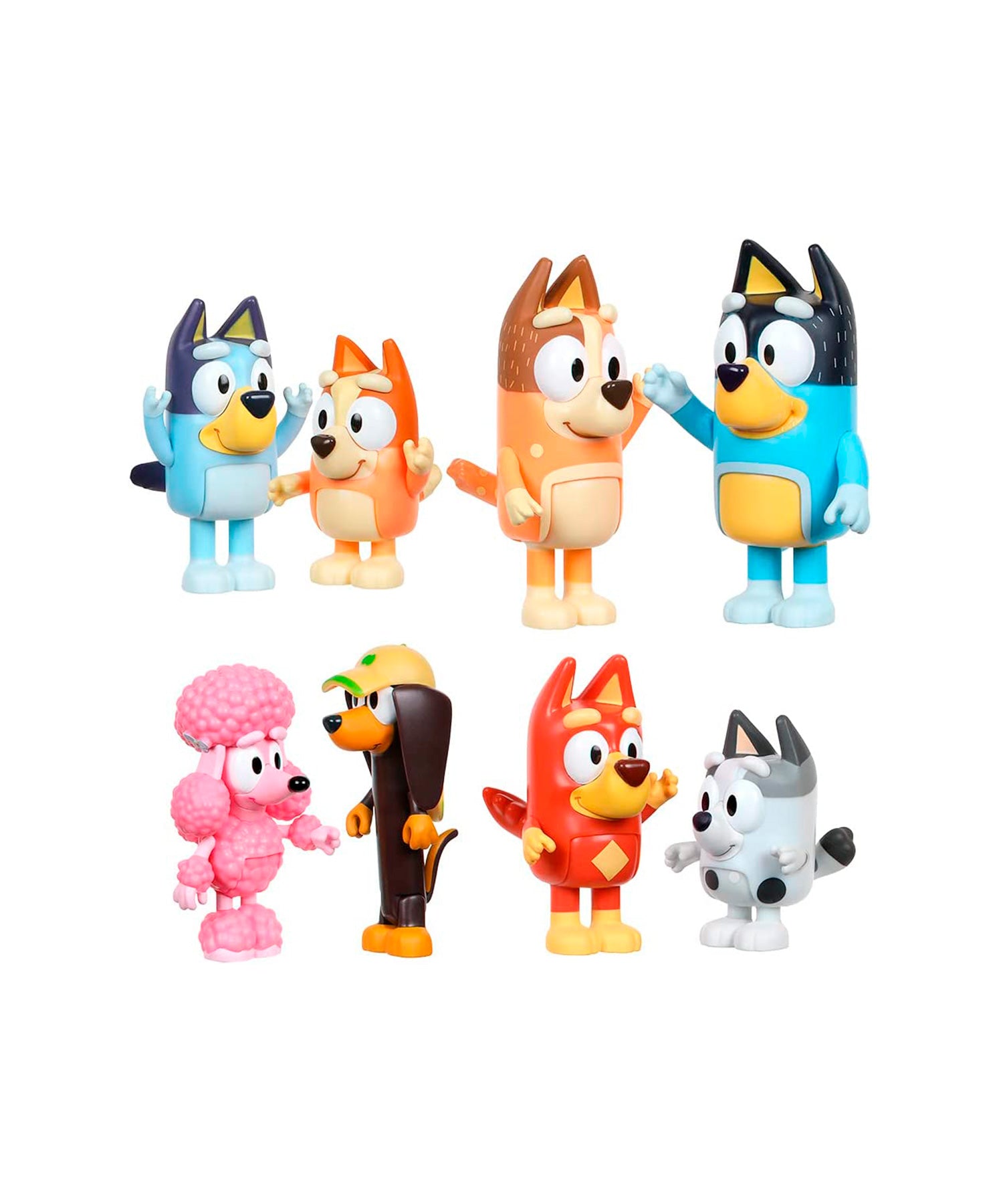 Boneco Bluey - Conjunto de Mini Figuras Bluey Família
