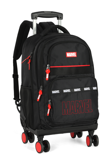 Mochila de Rodinhas Preta Luxcel Marvel