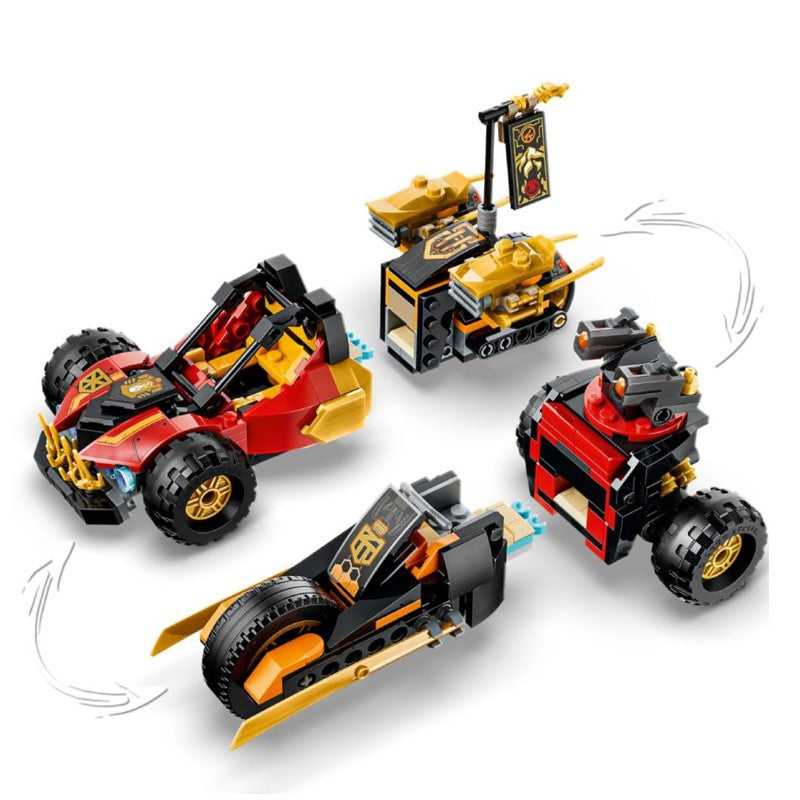 Lego Ninjago Veículos Combinadores de Kai e Cole - 71864