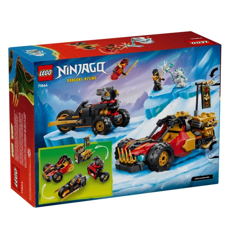 Lego Ninjago Veículos Combinadores de Kai e Cole - 71864