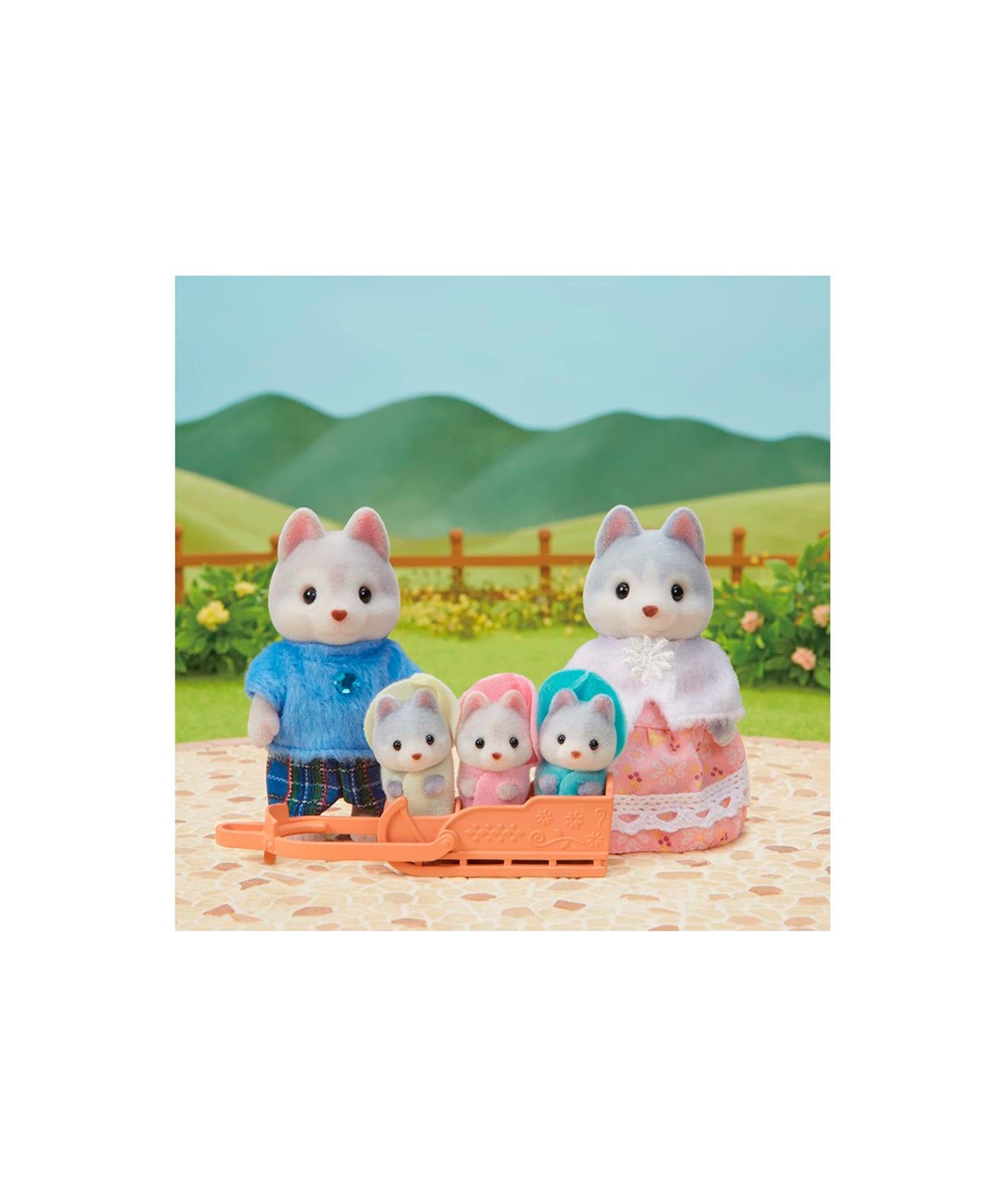 Sylvanian Families - Família dos Huskys