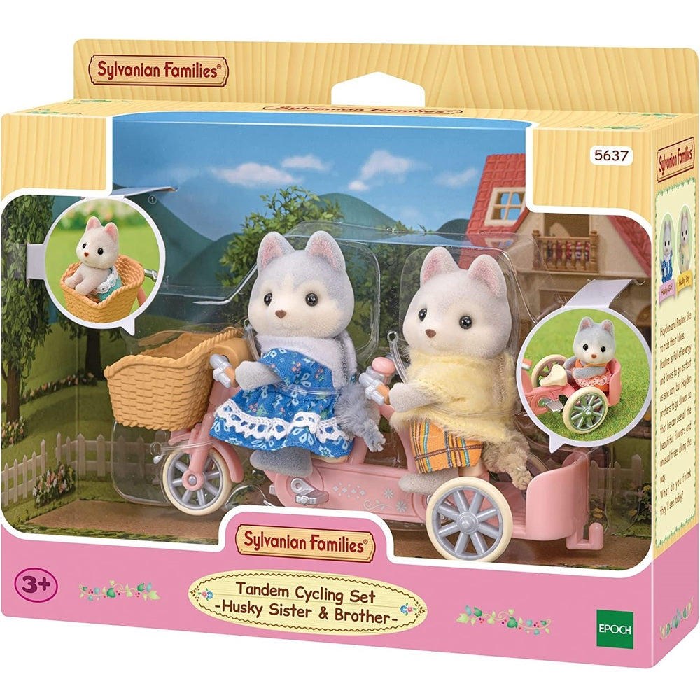 Sylvanian Families - Bicicleta Dupla Irmãos Huskys