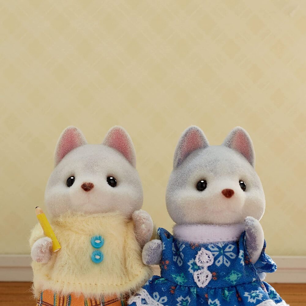 Sylvanian Families - Bicicleta Dupla Irmãos Huskys