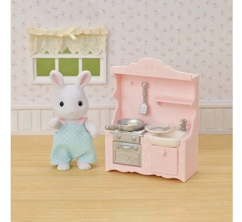 Sylvanian Families Conjunto Cozinha Papai Coelho Neve - Epoch