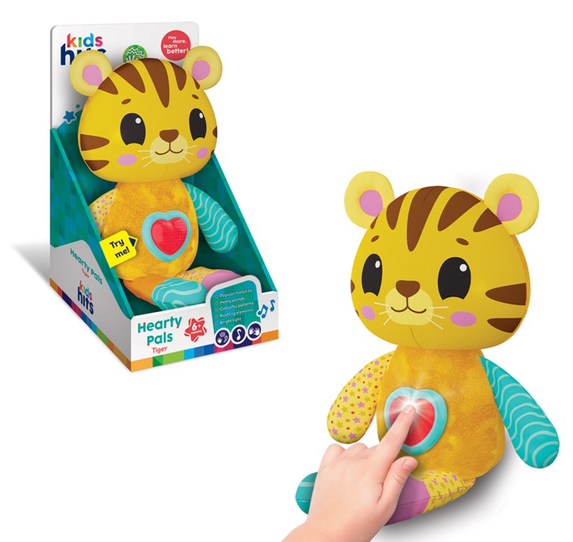 Pelúcia Musical Infantil Amigos Saudáveis Luz e Som - Shiny Toys