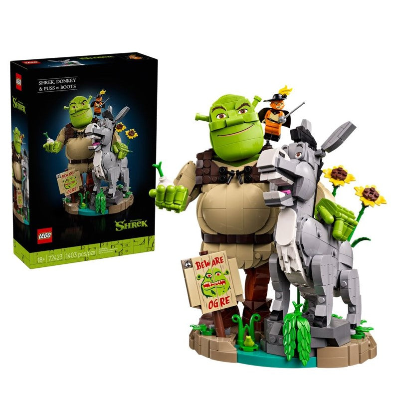 Lego Shrek, Burro e Gato de Botas - 72423