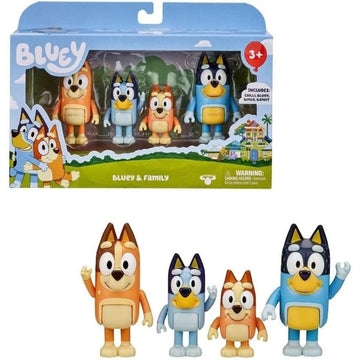 Mini Figuras Bluey Story Pack 4 Bonecos 7910 - Candide