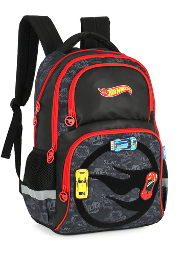 Mochila Hot Wheels Luxcel com 3D Carros em Alto-Relevo Escolar Juvenil