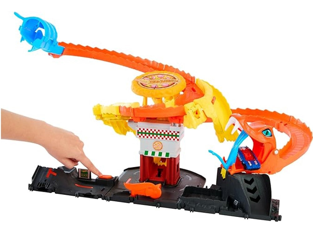 Hot Wheels City Pista Ataque De Cobra Vs Pizzaria - Mattel